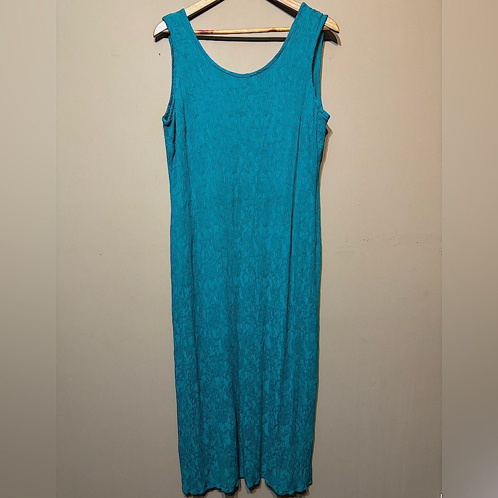 DONNA RICCO Vintage Searsucker-esque Tank Dress